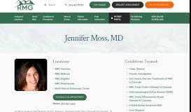 
							         Dr. Moss, Jennifer Moss, MD, Gastroenterology Conditions Treated ...								  
							    