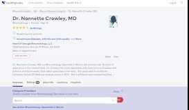 
							         Dr. Nannette Crowley, MD - Reviews - Macon, GA - Healthgrades								  
							    