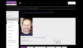 
							         Dr Nicholas Stevens BSc PhD | The University of Manchester								  
							    