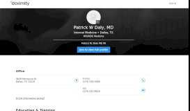 
							         Dr. Patrick Daly, MD – Dallas, TX | Internal Medicine - Doximity								  
							    