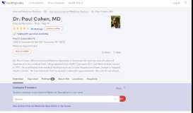 
							         Dr. Paul Cohen, MD - Reviews - Syracuse, NY - Healthgrades								  
							    