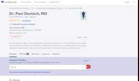 
							         Dr. Paul Deutsch, MD - Reviews - Norwich, CT - Healthgrades								  
							    