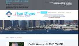 
							         Dr. Paul Wagner - San Diego Medical Group								  
							    