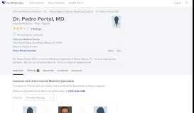 
							         Dr. Pedro Portal, MD - Reviews - Miami Beach, FL - Healthgrades								  
							    