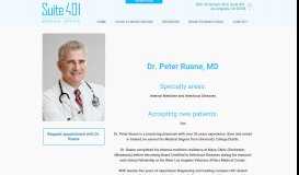 
							         Dr. Peter Ruane, MD - Suite 401								  
							    