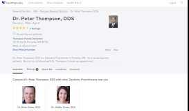 
							         Dr. Peter Thompson, DDS - Reviews - Portales, NM - Healthgrades								  
							    