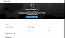 
							         Dr. Praveen Chava, MD – Portales, NM | Geriatrics - Doximity								  
							    