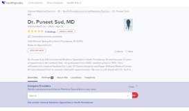 
							         Dr. Puneet Sud, MD - Reviews - North Providence, RI - Healthgrades								  
							    