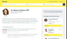 
							         Dr. Rebecca Quiroz, MD | Quiroz Adult Medicine Clinic, PA, San ...								  
							    