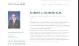 
							         Dr. Richard J. Emerson - TOCA (The Orthopedic Clinic Association)								  
							    