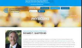 
							         Dr. Richard T. Shaffer, Gastroenterologist | Stone Oak - San Antonio								  
							    