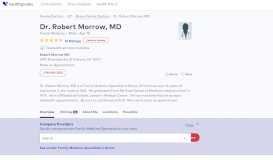 
							         Dr. Robert Morrow, MD - Reviews - Bronx, NY - Healthgrades								  
							    