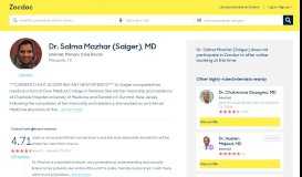 
							         Dr. Salma Mazhar (Saiger), MD | Salma Mazhar, MD PA, Mesquite, TX								  
							    