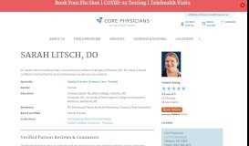 
							         Dr. Sarah Litsch, DO - New Hampshire - Core Physicians								  
							    