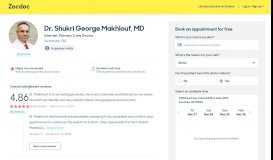 
							         Dr. Shukri George Makhlouf, MD, Suwanee, GA (30024) Internist ...								  
							    