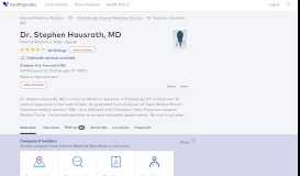
							         Dr. Stephen Hausrath, MD - Reviews - Plattsburgh, NY - Healthgrades								  
							    