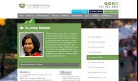
							         Dr. Sujatha Raman | Cary Medical Group								  
							    