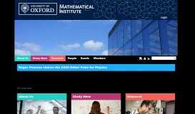 
							         Dr Thomas Crawford - Mathematical Institute - University of Oxford								  
							    
