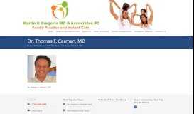 
							         Dr. Thomas F. Carmen, MD | Family Practice Wexford								  
							    