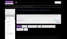 
							         Dr Timothy Brown BSc, MRes, PhD | The University of Manchester								  
							    