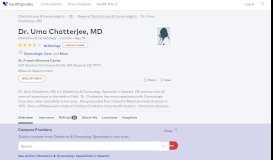 
							         Dr. Uma Chatterjee, MD - Reviews - Wilmington, DE - Healthgrades								  
							    