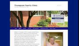 
							         Dr. William C. Thompson II | Thompson Family Clinic								  
							    
