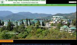 
							         Dr. Y. S. Parmar University of Horticulture & Forestry								  
							    