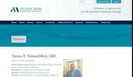 
							         Dr. Yunus Nomanbhoy | Alpha Med Physicians Group in Greater ...								  
							    