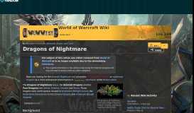 
							         Dragons of Nightmare | WoWWiki | FANDOM powered by Wikia								  
							    