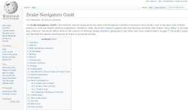
							         Drake Navigators Guild - Wikipedia								  
							    