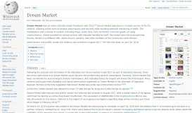 
							         Dream Market - Wikipedia								  
							    