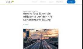 
							         drebis fast lane: effiziente Kfz-Schadenabwicklung								  
							    