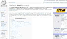 
							         Dresdner Verkehrsbetriebe – Wikipedia								  
							    