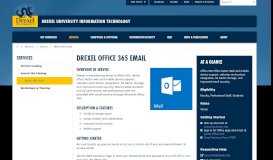 
							         Drexel Office 365 Email Service Page | Information Technology ...								  
							    