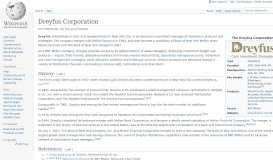 
							         Dreyfus Corporation - Wikipedia								  
							    