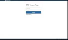 
							         DRG Parent Page - Log in								  
							    