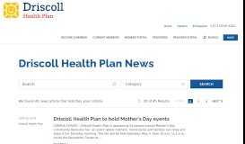 
							         Driscoll Health Plan News								  
							    