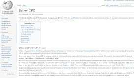 
							         Driver CPC - Wikipedia								  
							    