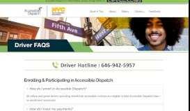
							         Driver FAQ - Accessible Dispatch								  
							    