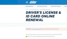 
							         Driver License / Identification Card Renewal - DMV - CA.gov								  
							    