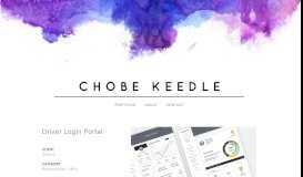 
							         Driver Login Portal — Chobe Keedle								  
							    