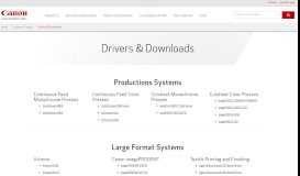 
							         Drivers & Downloads - Canon Solutions America								  
							    