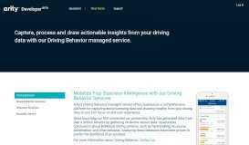 
							         Driving Behavior | Arity Developer Portal								  
							    