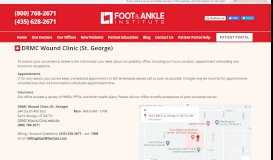 
							         DRMC Wound Clinic - Foot & Ankle Institute								  
							    