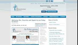 
							         Drs. Frerichs and Spain to our Foley location! - The Orthopaedic Group ...								  
							    