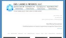 
							         Drs. Lahiri and Mesibov, LLC – Endocrinology & Family Practice								  
							    