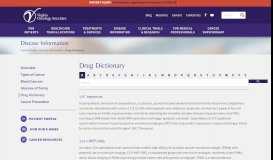
							         Drug Dictionary - Virginia Oncology								  
							    