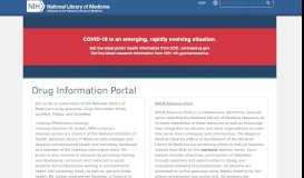 
							         Drug Information Portal | NNLM								  
							    