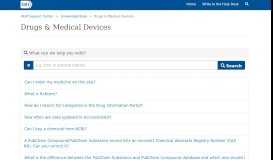 
							         Drugs & Medical Devices · NLM Customer Support Center								  
							    