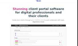 
							         Drum - The client portal software for digital professionals								  
							    